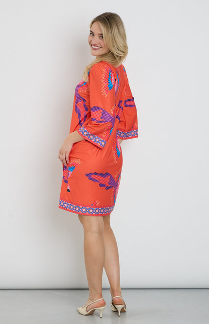 K-design Jurk Met Design C405-P140 Stretchshop.nl