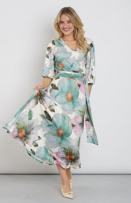 K-design Jurk Maxi Met Design C111-P114 Stretchshop.nl