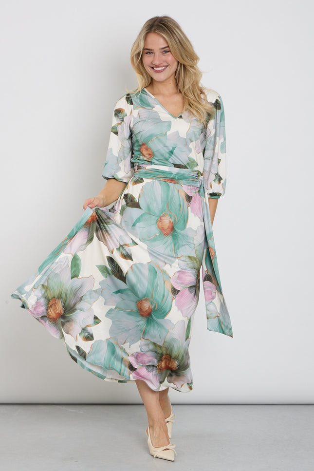 K-design Jurk Maxi Met Design C111-P114 Stretchshop.nl