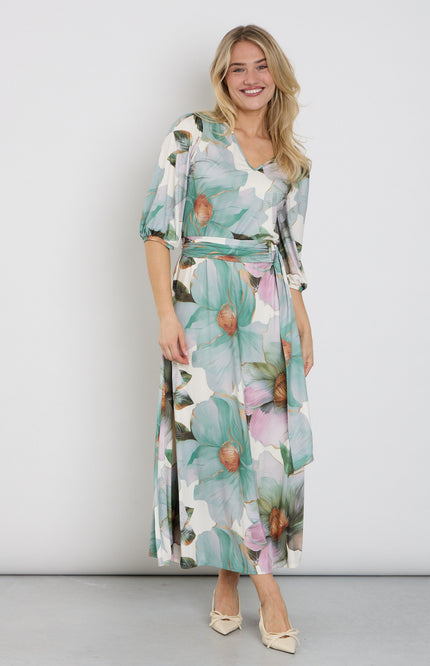 K-design Jurk Maxi Met Design C111-P114 Stretchshop.nl