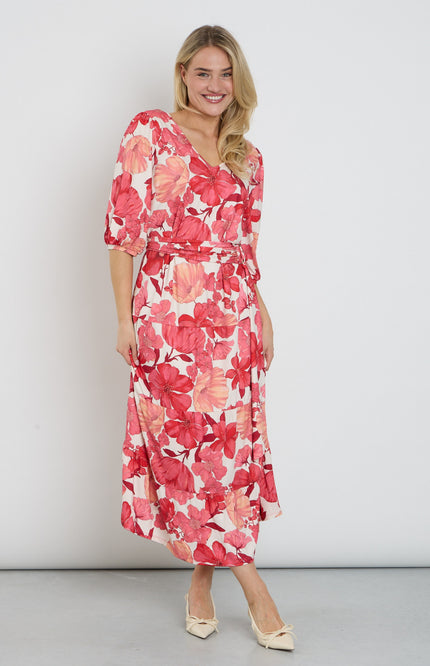 K-design Jurk Maxi Met Design C114-P123 Stretchshop.nl