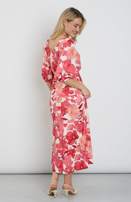 K-design Jurk Maxi Met Design C114-P123 Stretchshop.nl
