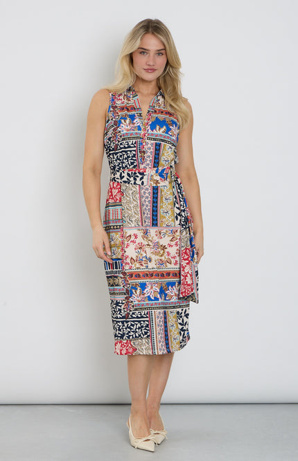 K-design Jurk Midi Met Design C318-P092 Stretchshop.nl