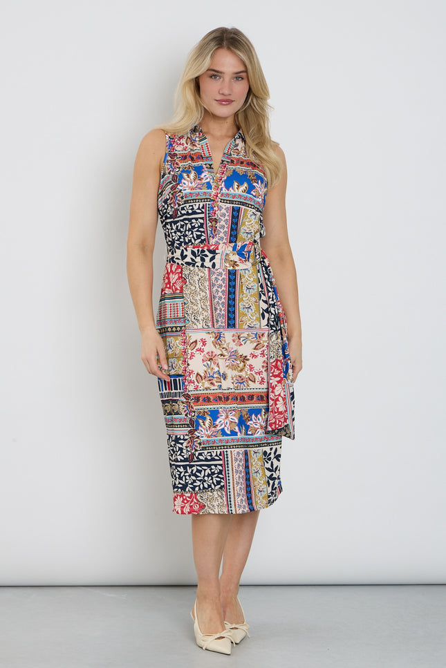 K-design Jurk Midi Met Design C318-P092 Stretchshop.nl