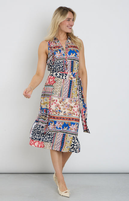 K-design Jurk Midi Met Design C318-P092 Stretchshop.nl