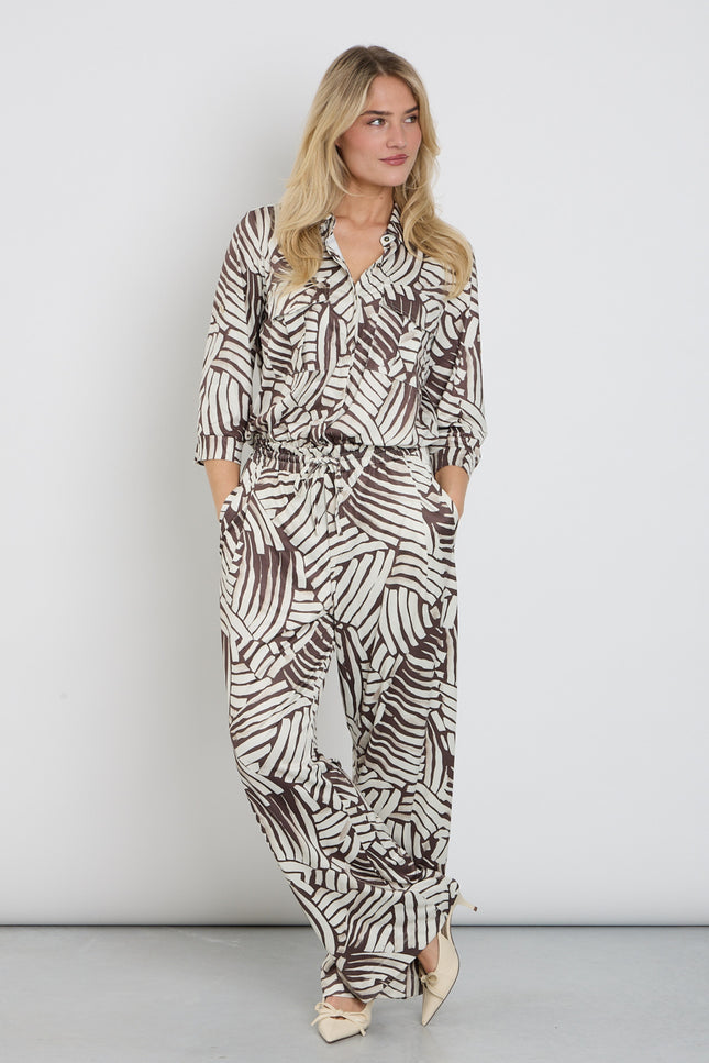 K-design Jumpsuit Met Design C204-P076 Stretchshop.nl