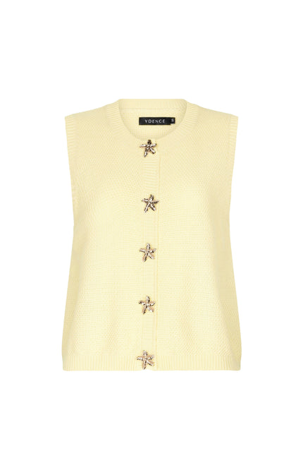 Ydence Top Knitted Mona Soft Yellow Stretchshop.nl