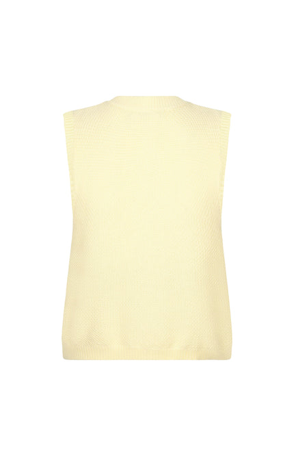 Ydence Top Knitted Mona Soft Yellow Stretchshop.nl