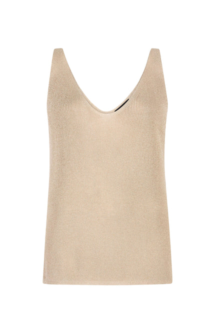 Ydence Top Knitted Lux Beige Stretchshop.nl