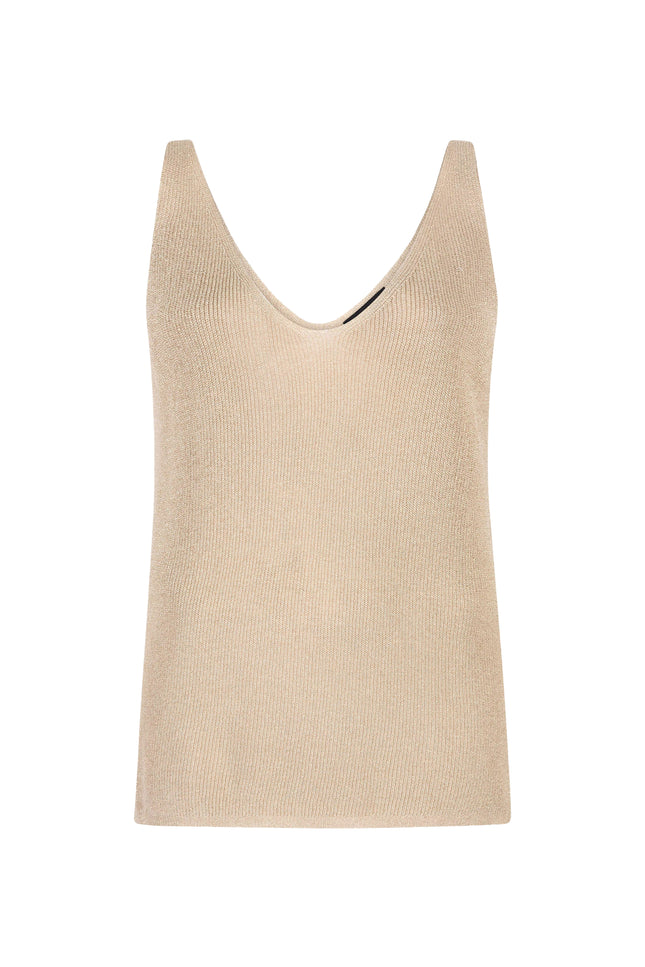 Ydence Top Knitted Lux Beige Stretchshop.nl