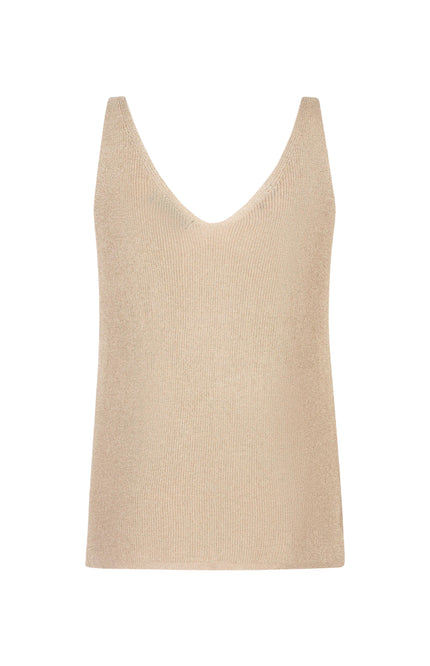Ydence Top Knitted Lux Beige Stretchshop.nl