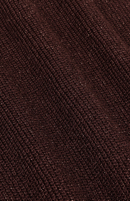 Ydence Top Knitted Lux Brown Stretchshop.nl