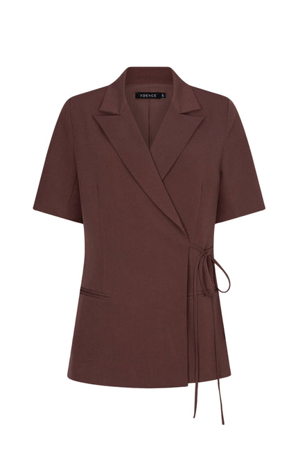 Ydence Blazer Lucille Dark Brown Stretchshop.nl
