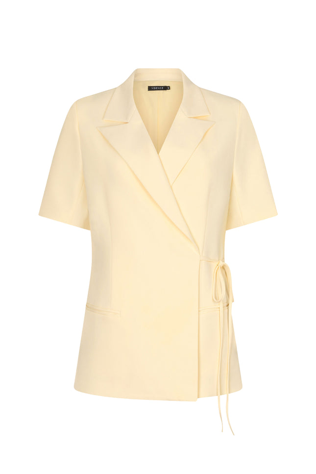 Ydence Blazer Lucille Soft Yellow Stretchshop.nl