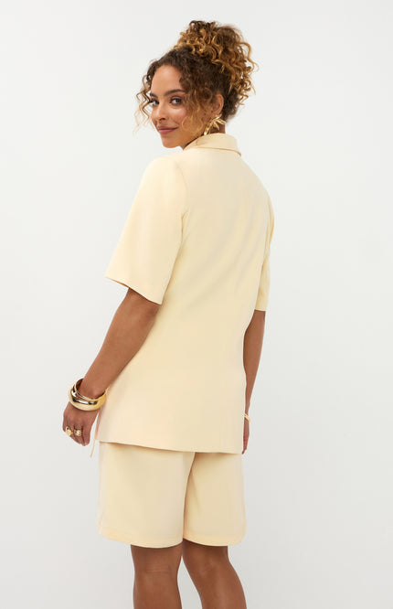 Ydence Blazer Lucille Soft Yellow Stretchshop.nl