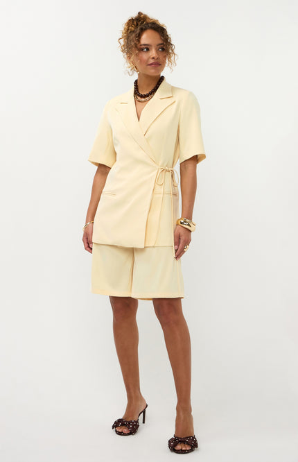 Ydence Blazer Lucille Soft Yellow Stretchshop.nl