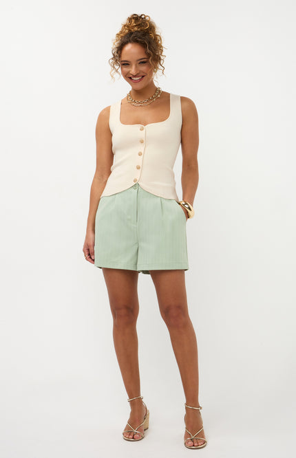Ydence Short Sibel Sage Green Stretchshop.nl