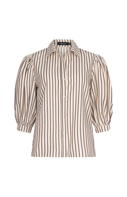 Ydence Blouse Bobbie Brown Stripe Stretchshop.nl