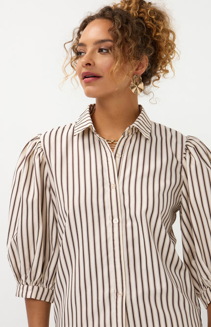 Ydence Blouse Bobbie Brown Stripe Stretchshop.nl