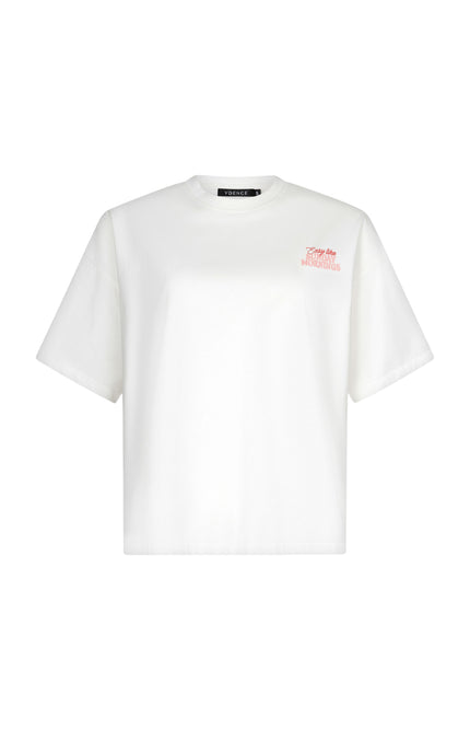 Ydence T-shirt Sunday Mornings Offwhite Stretchshop.nl