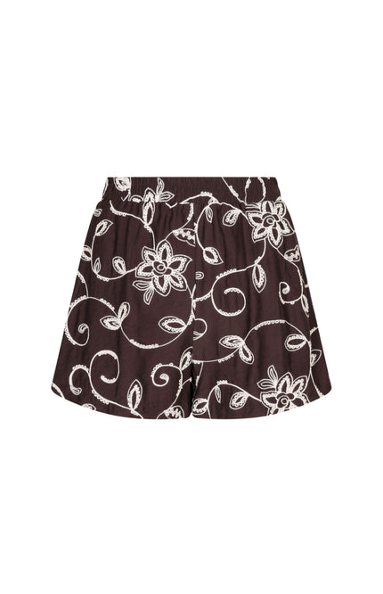 Ydence Short Zoey Dark Brown Stretchshop.nl
