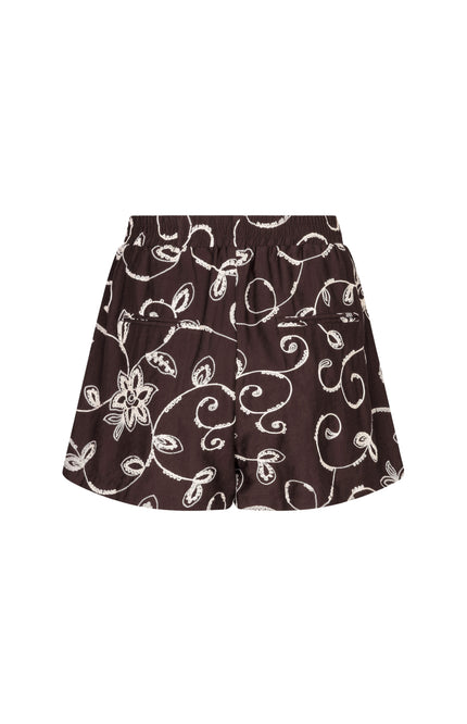 Ydence Short Zoey Dark Brown Stretchshop.nl