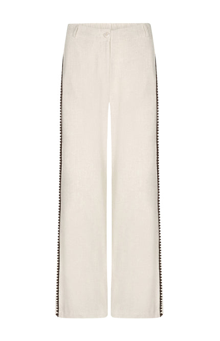 Ydence Broek Kaya Ecru Tall Stretchshop.nl