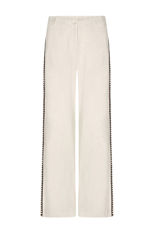 Ydence Broek Kaya Ecru Tall Stretchshop.nl
