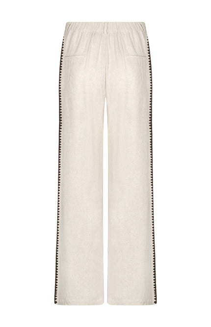 Ydence Broek Kaya Ecru Tall Stretchshop.nl