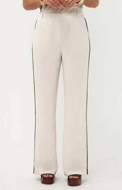 Ydence Broek Kaya Ecru Tall Stretchshop.nl
