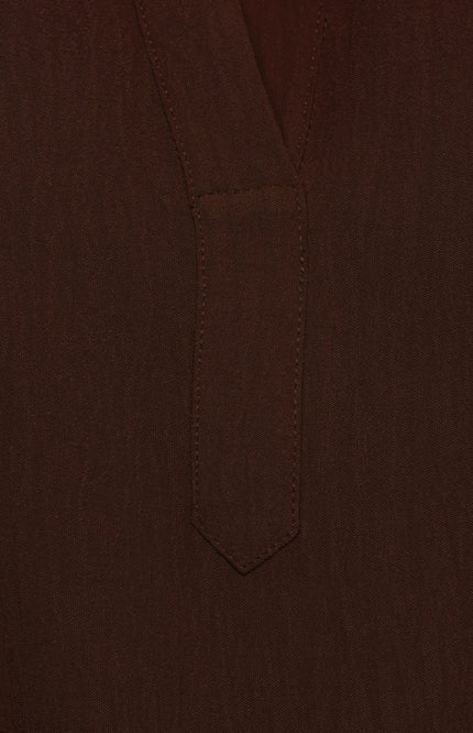 &Co woman Top Nola Chocolate BL442 Stretchshop.nl