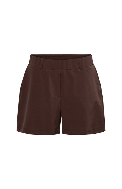 &Co woman Travel Short Posie Chocolate PA361 Stretchshop.nl