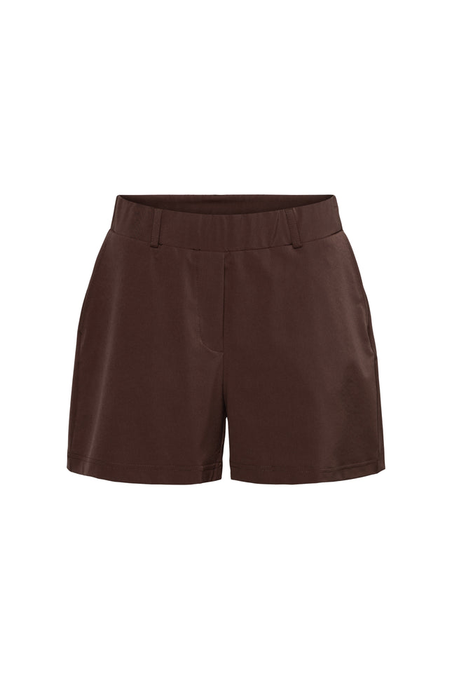 &Co woman Travel Short Posie Chocolate PA361 Stretchshop.nl