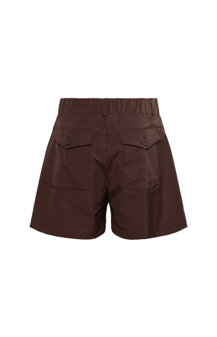 &Co woman Travel Short Posie Chocolate PA361 Stretchshop.nl