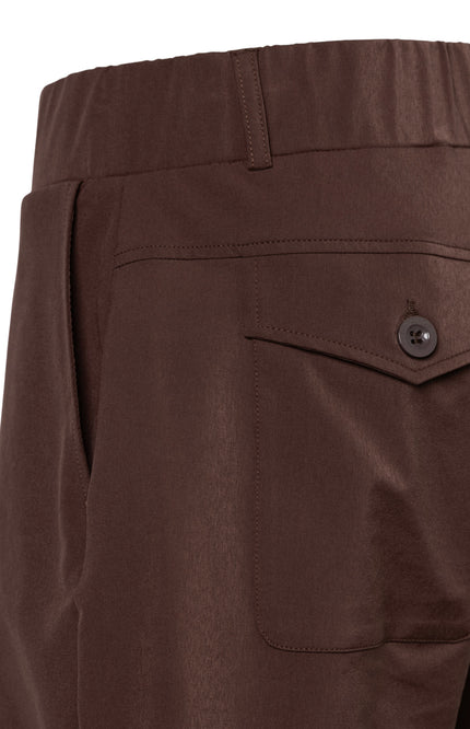&Co woman Travel Short Posie Chocolate PA361 Stretchshop.nl
