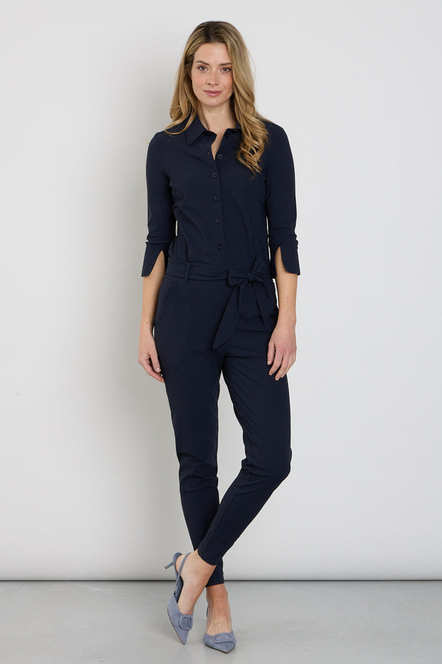 Mi Piace Travel Jumpsuit Navy 202033 Stretchshop.nl