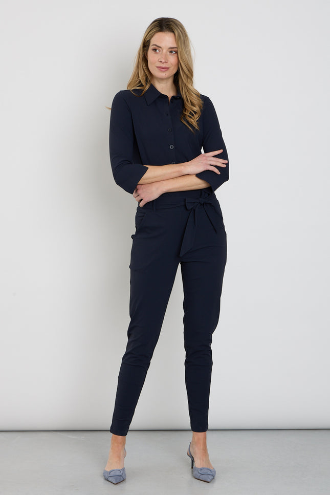 Mi Piace Travel Jumpsuit Navy 202033 Stretchshop.nl