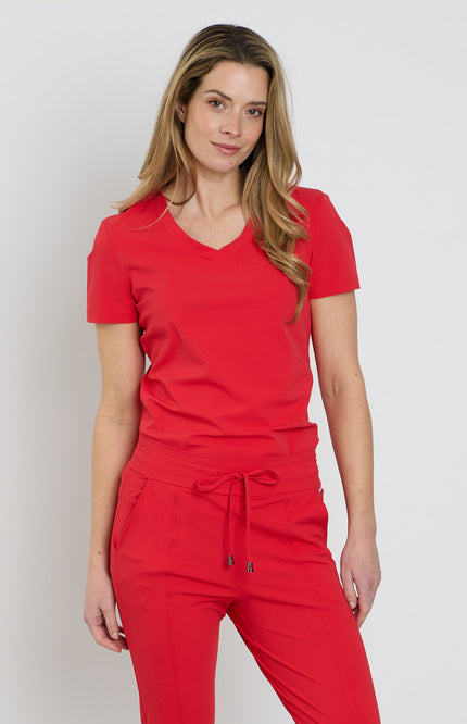 Mi Piace Travel Top Red 202080 Stretchshop.nl