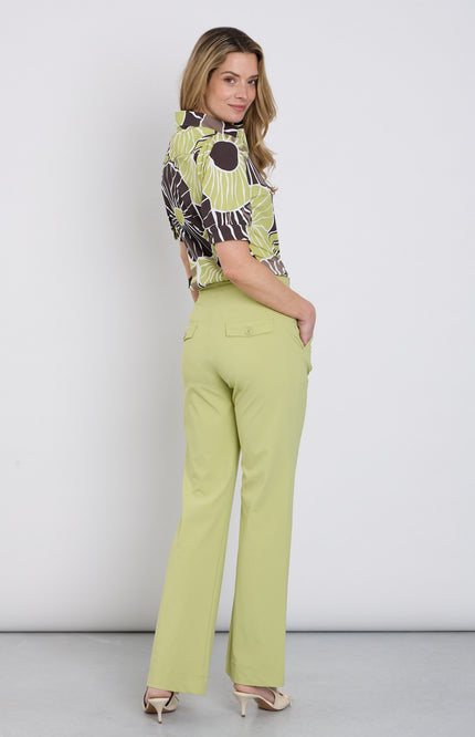 Mi Piace Travel Broek Flared Sweet Pea 202089 Stretchshop.nl