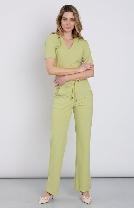 Mi Piace Travel Broek Flared Sweet Pea 202089 Stretchshop.nl