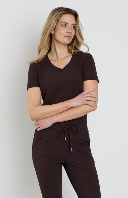 Mi Piace Travel Top Espresso 202080 Stretchshop.nl