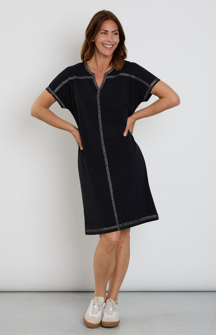 Zoso Travel Jurk Aime Black 263 Stretchshop.nl