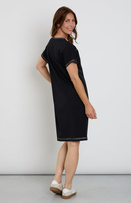 Zoso Travel Jurk Aime Black 263 Stretchshop.nl