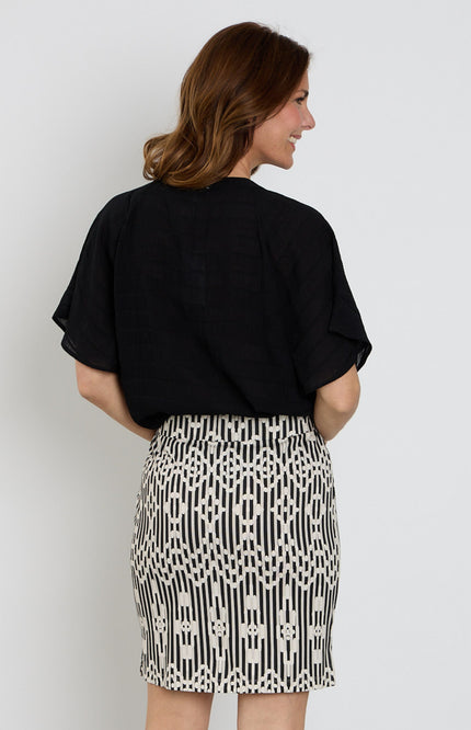 Zoso Blouse Desi Black 263 Stretchshop.nl