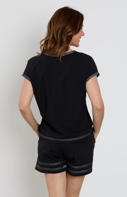 Zoso Travel Blouse Annika Black 263 Stretchshop.nl