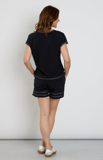 Zoso Travel Short Fien Black 263 Stretchshop.nl