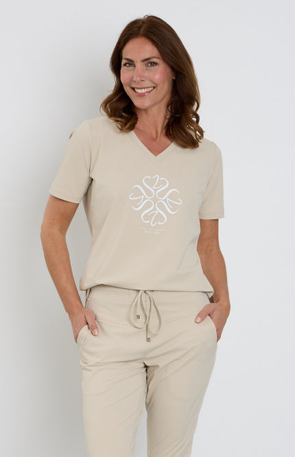 Zoso Travel T-Shirt Dion Sand 262 Stretchshop.nl