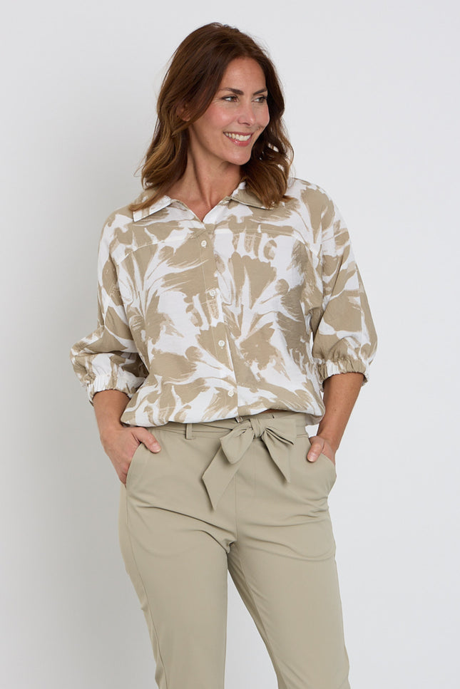 Zoso Blouse Yvette Sage 262 Stretchshop.nl