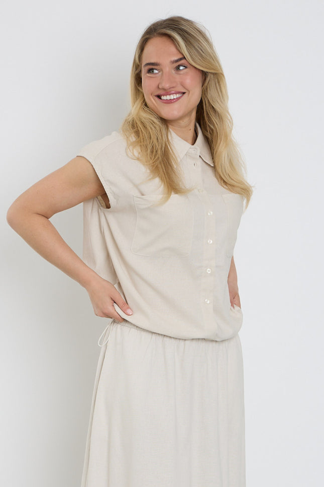 Freequent Gilet Fqlaney Moonbeam 208238 Stretchshop.nl