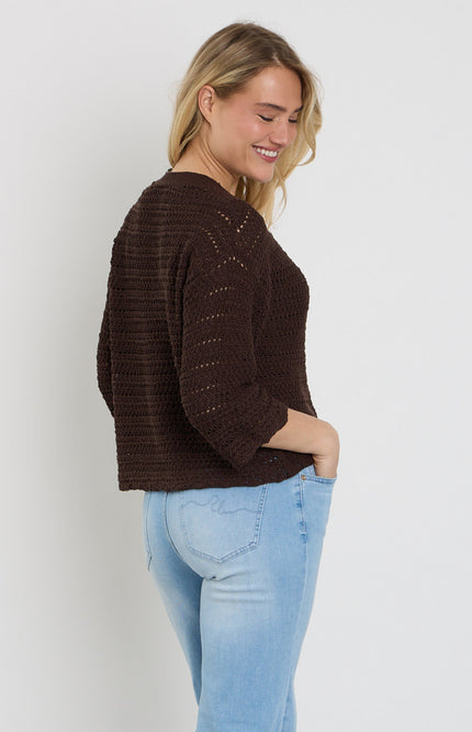 Freequent Vest Fqgrscalvi Coffee Bean 207986 Stretchshop.nl